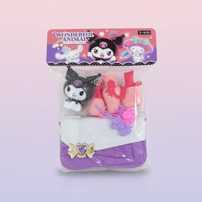 Set con carterita y kuromi