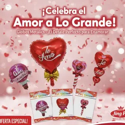 Set de globos Amor