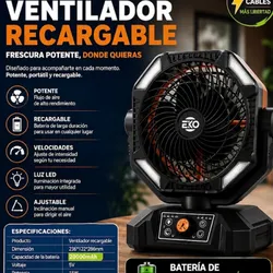 Ventilador Recargable