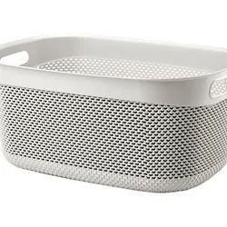 Cesta Resina rectangular con asas 