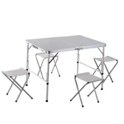 Conjunto de mesa y sillas plegables de camping