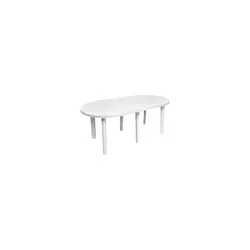 Mesa de Resina Tavolo Blanca Oval