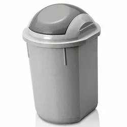 Papelera redonda con tapa