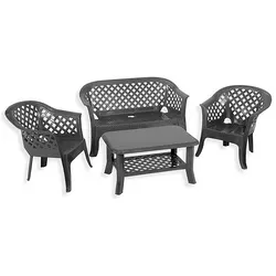 Set de 4 piezas color moka 