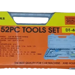 JUEGO DE CUBO 52 PIEZAS MARCA "DIESEL TOOLS"