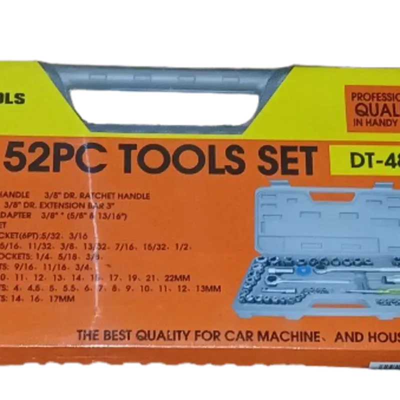 JUEGO DE CUBO 52 PIEZAS MARCA "DIESEL TOOLS"