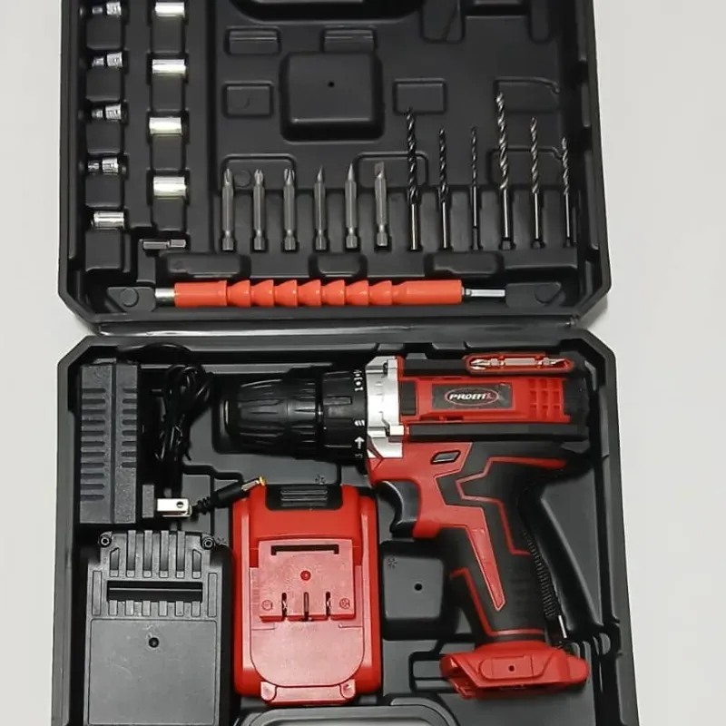 MALETA 31 piezas Contiene: Taladro_Atornillador  inalambrico RX21VCD /2 Bateria 21V _2.0AH