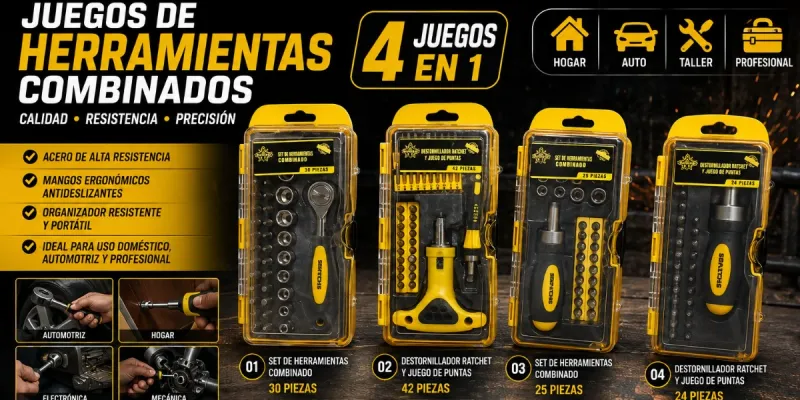 Set de herramientas combinado 38Piezas