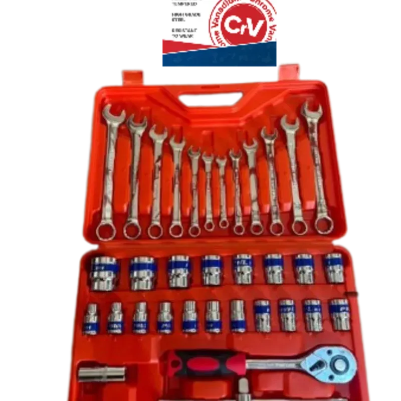 Set de herramientas combinado Cubos-Llaves combinadas( Españolas y de ojo) 37 Piezas