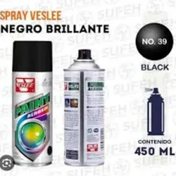 Spray Negro Brillo #39 