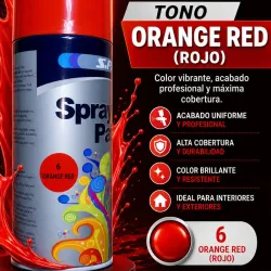 Spray Rojo (Red orange)