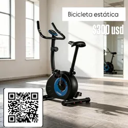 Bicicleta estática sencilla
