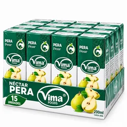 Néctar de pera Vima — media caja de 15 × 200 ml