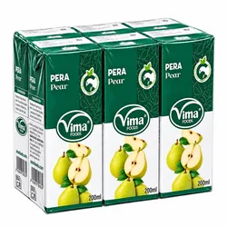 Néctar de pera Vima — caja de 30 × 200 ml