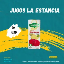 Cajas de jugo Manzana