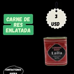 Carne de res enlatada