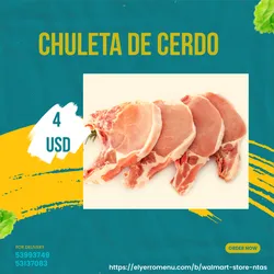 Chuleta de cerdo ahumada 