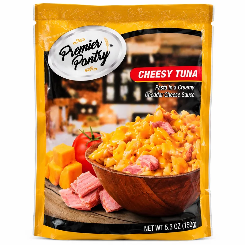 Coditos con queso y atún – 150 g