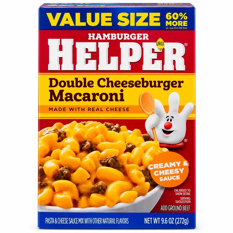 Pasta Hamburger Helper Double Cheeseburger Macaroni — 272 g