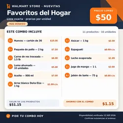 Combo Favoritos del Hogar — $50