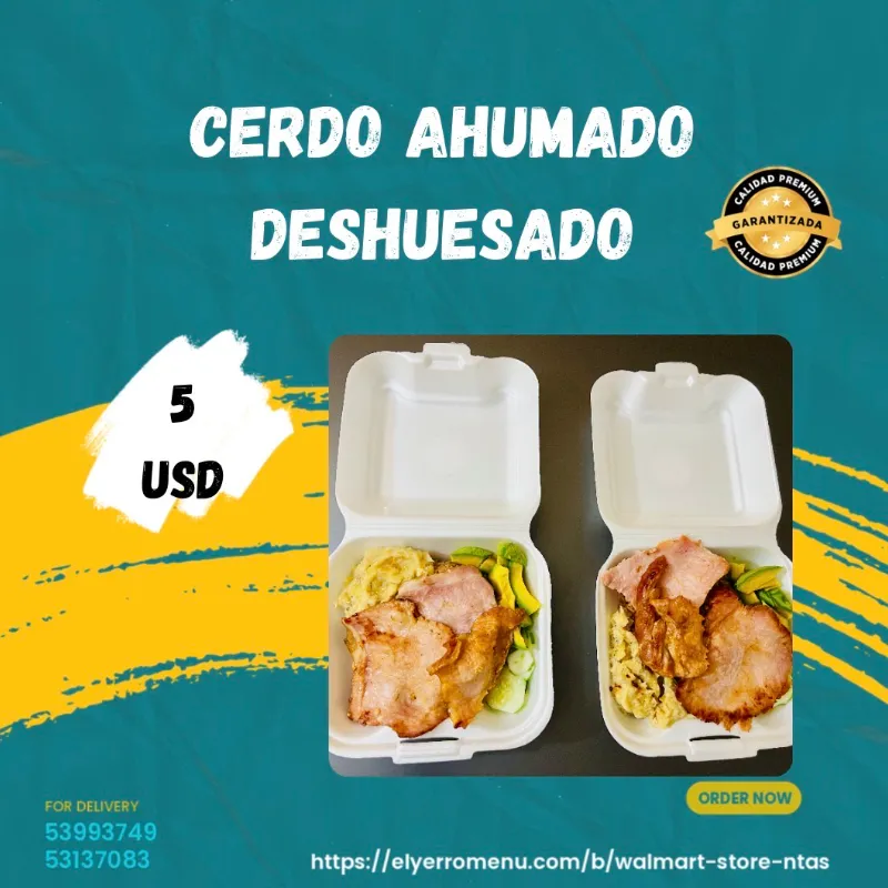 Completa de cerdo ahumado deshuesado 