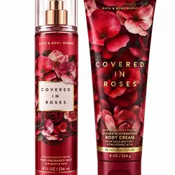 Set Bath & Body Works Covered in Roses — 236 ml + 226 g