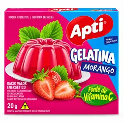 Gelatina sabor fresa — 20 g