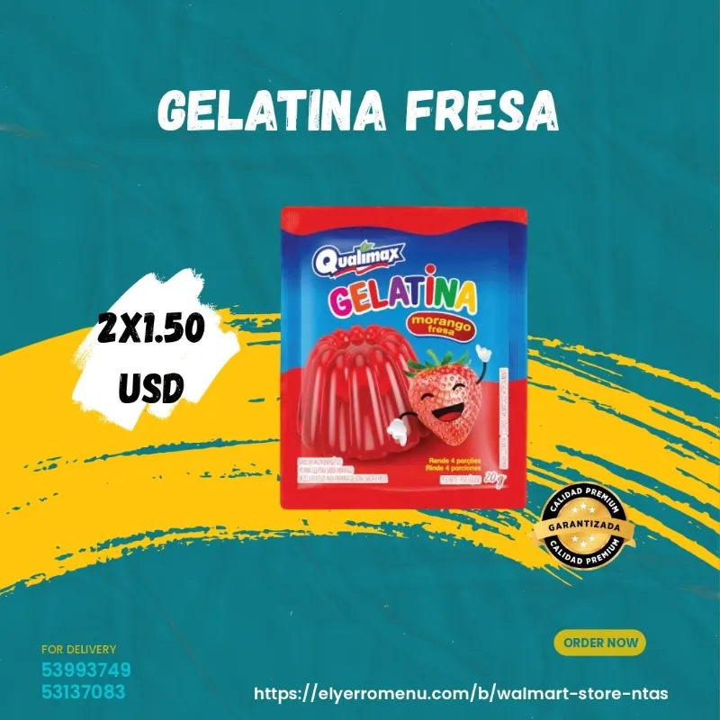 Gelatina fresa 