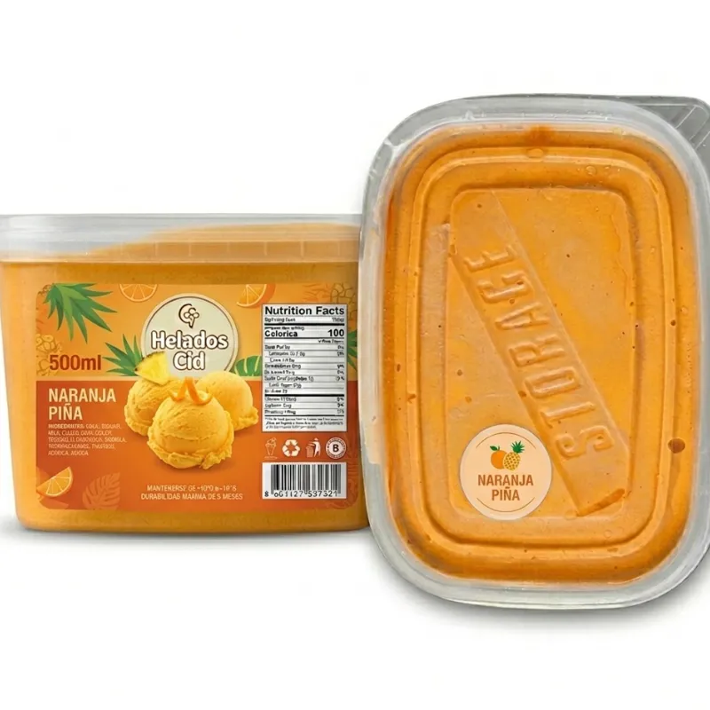 Helado CID naranja piña