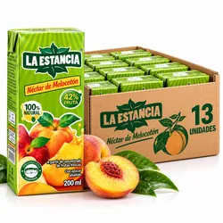 Jugos de melocotón la estancia