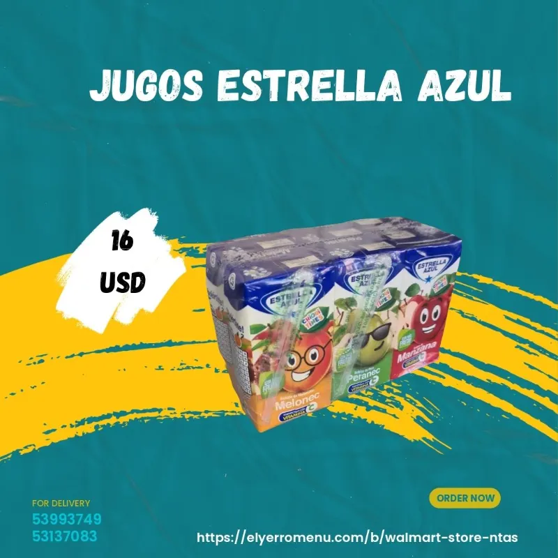 Jugos estrella azul 