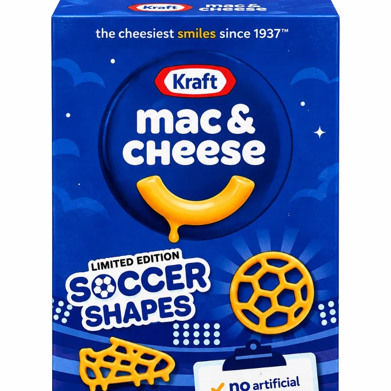Pasta con queso Kraft Mac & Cheese Soccer Shapes — 156 g
