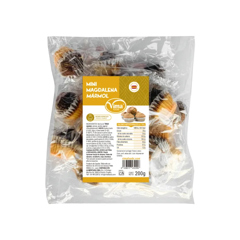 Mini Magdalena mármoleadas