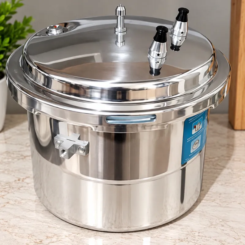 Olla de presión de 5.5 L con 3 válvulas