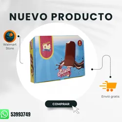 Paleta de helado cubiertas de chocolate 