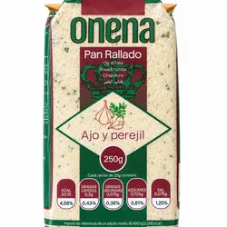 Pan rallado con ajo y perejil — 250 g