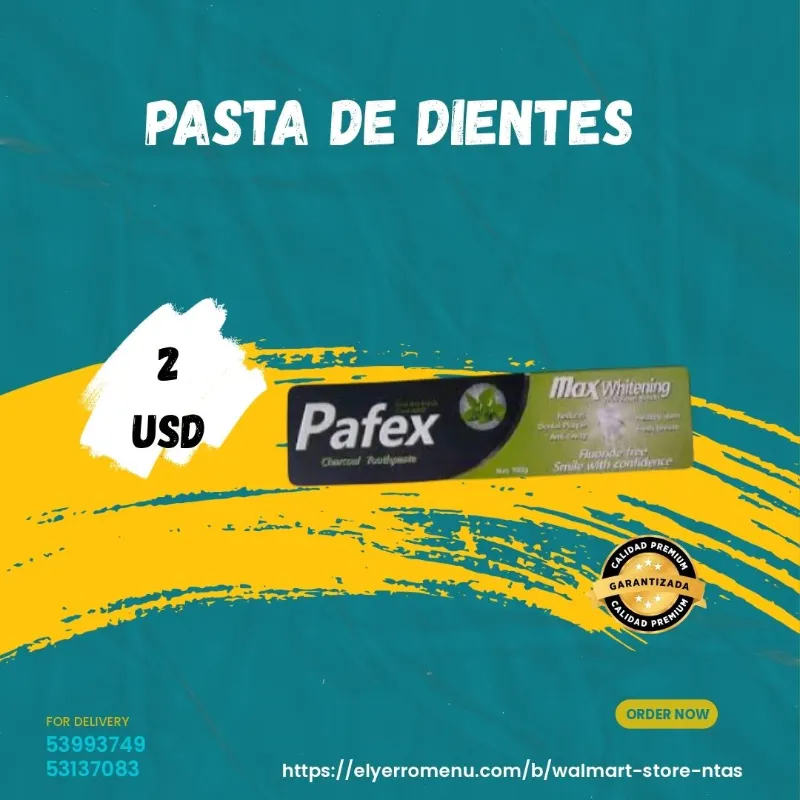Pasta mentolada de carbón 