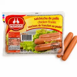 Salchichas de pollo