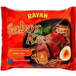 Sopa instantánea de res
