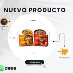 Sopa instantánea de res