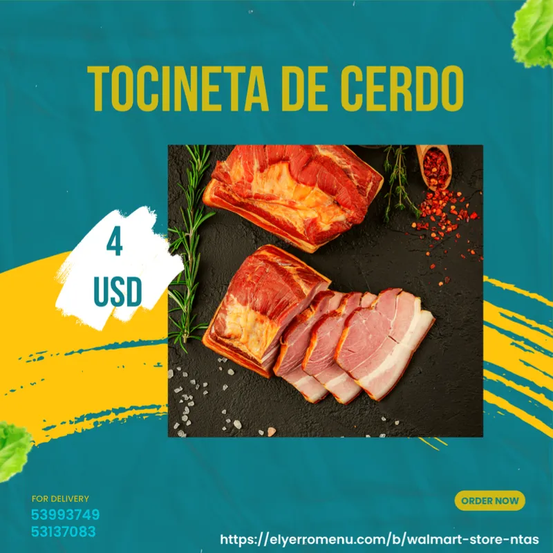 Tocineta de cerdo 