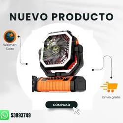 Ventilador recargable 