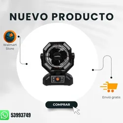 Ventilador recargable 