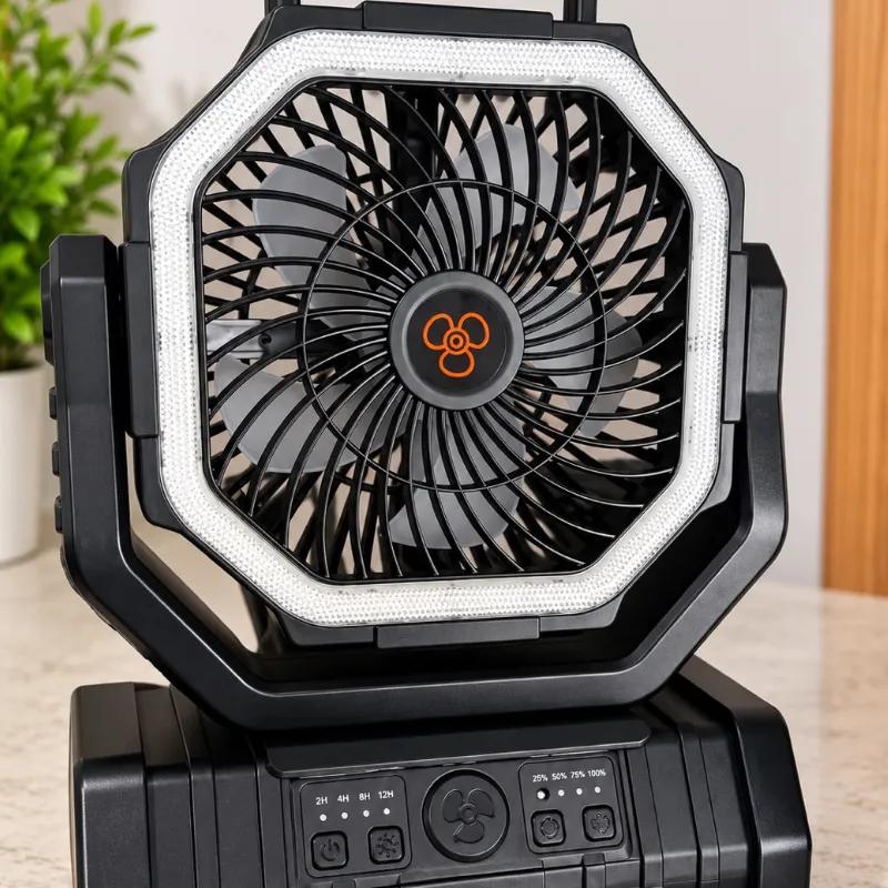 Ventilador recargable giratorio 20 000 mAh