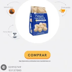 Wafers Premium de Vainilla