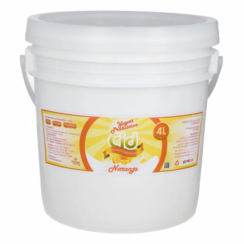 Yogurt de 4L naranja