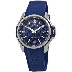CITIZEN AR Blue Dial Blue Polyurethane Eco-Drive Men's Watch