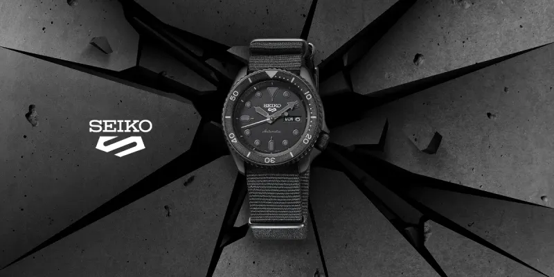 SEIKO 5 sports Automatic Black Dial Men's Watch
