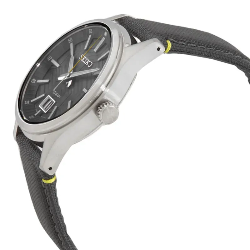 Seiko Quartz Grey Dial Men's Watch
