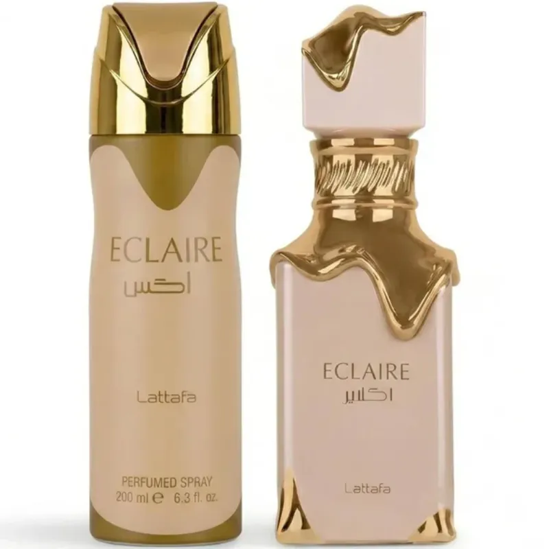 2 PCS SET ECLAIRE WOMEN EDP - 100ML + 200ML PERFUMED SPRAY BY LATTAFA